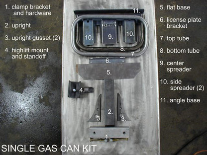 Gas/Water Can Rack Attachment